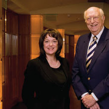 Linda Buck, ’75, and William Gates Sr., ’49, ’50