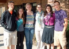 Nicholas Yoder, Naomi Miller, Hannah Gingerich, Laura Hochstetler, Keilah Brokaw, Cody Miller. Photo Courtesy: Iowa Mennonite School Nicholas Yoder, Naomi Miller, Hannah Gingerich, Laura Hochstetler, Keilah Brokaw, Cody Miller. Photo Courtesy: Iowa Mennonite School