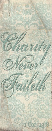 Charity Never Faileth - Bookmark copy