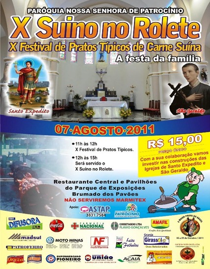 10 Suino Rolete e festival de pratos típicos com carne suína - Paróquia Nossa Senhora de Patrocínio 2011 10 Suino Rolete 2011