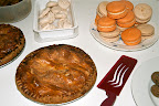 We had traditional desserts like pie, plus cookies and pumpkin and hazelnut macarons (yum!).