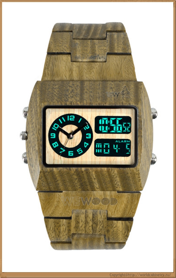 Деревянные часы WeWOOD armyCRONO grande Деревянные часы WeWOOD