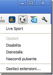 Icone accanto barra indirizzi Chrome