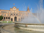 Plaza de España con el fuente