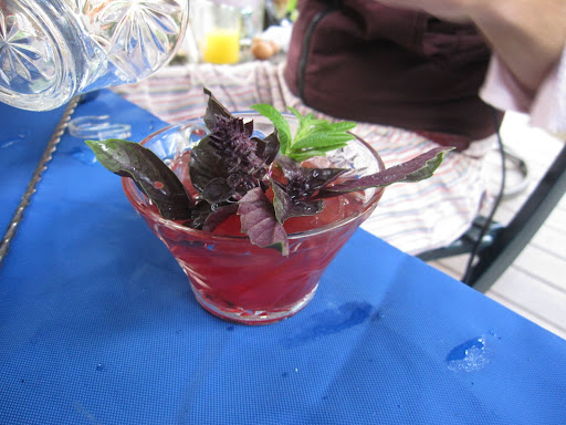 A few more sprigs go into the glass and we're ready to go! A few more sprigs go into the glass and we're ready to go!