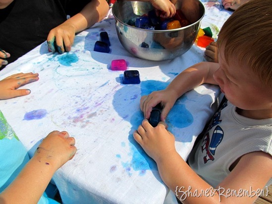 Rainbow Ice Cube Painting 