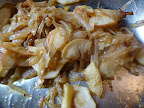 Cook the onion and apple until tender.