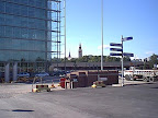 Construction yard in downtown Helsinki