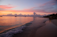Sunset on Negril beach