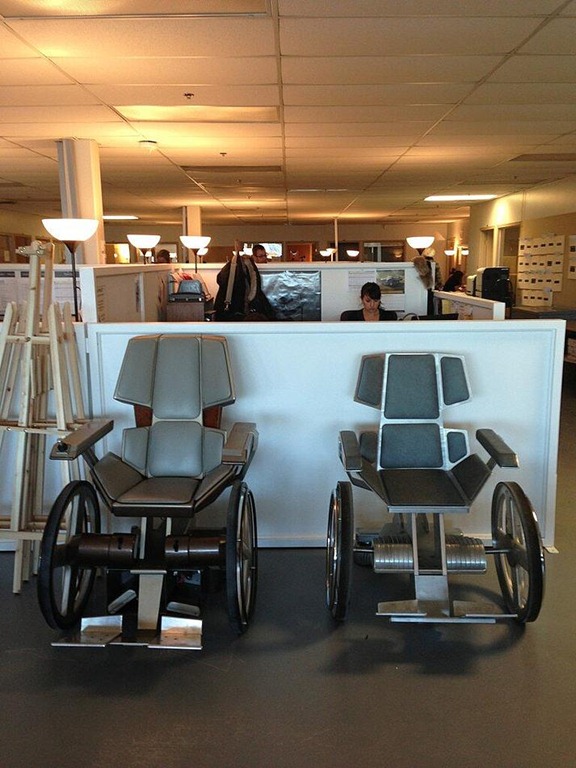 Professor X's Past and Present Wheelchairs