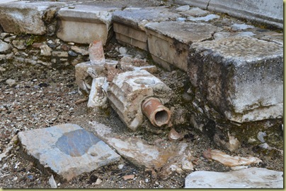 Stratonikeia Colonaded Street water pipes-2
