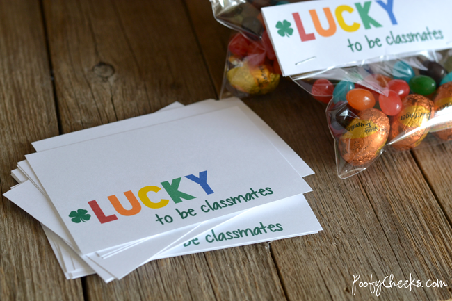 St. Patrick's Day Lucky to be Classmates Printable