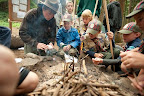 We learned how to build a good fire