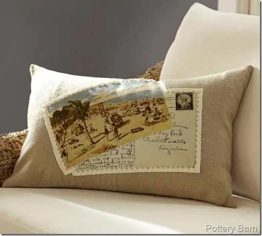 pb postcard pillow