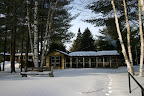 Auntie Joe's cottage, covered with snow