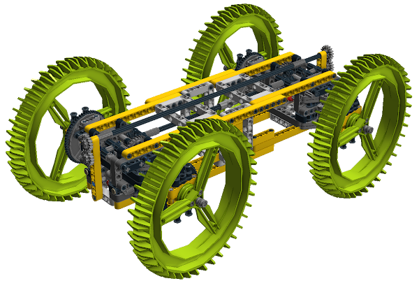 CAD of ExoForce Rover Chassis