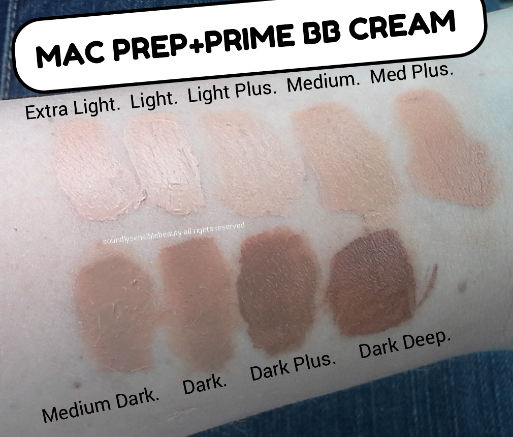 MAC Prep + Prime Beauty Balm BB Cream, SPF 35; Swatches of Shades Review  Coming Soon