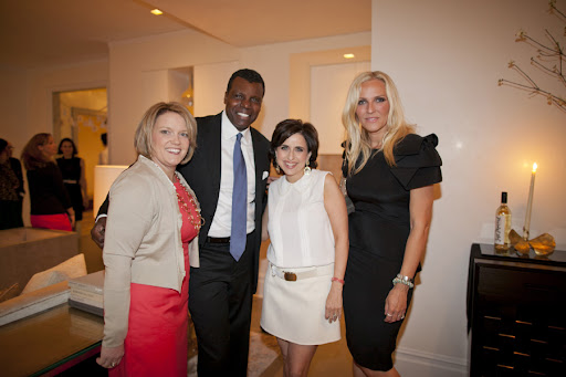 Amy Wilkins, publisher of Weddings, Mark, me, and Keren Craig of Marchesa.
