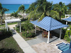 The view of the amazing beach from our balcony