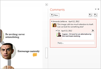PowerPoint 2013 Commenting System