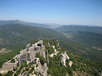 Amazingly precipitous castle in southern France
