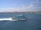 Catamaran arriving to Corralejo