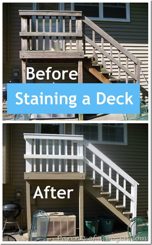 Staining a Deck with a soild color stain