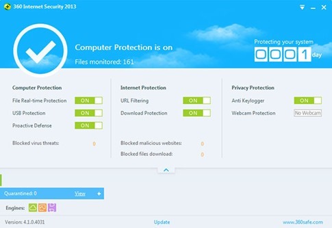 360 Internet Security 2013 - antivirus gratis