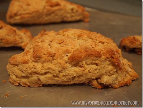 www.myveryeducatedmother.com Peanut Butter and Banana Scones