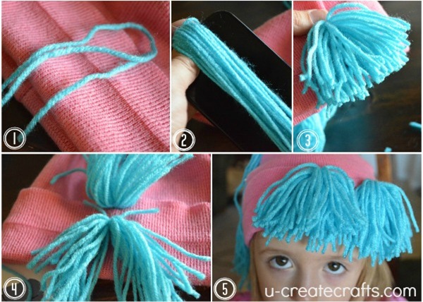 DIY Yarn Wig Tutorial 8