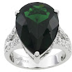 Platinum Plated Sterling Silver 10.62ctw Bella Luce Emerald Color Simulant And Diamond Simulant Ring.jpg