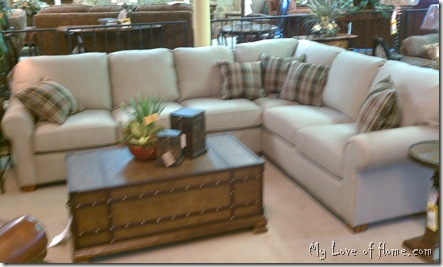 beige flexsteel sectional sofa