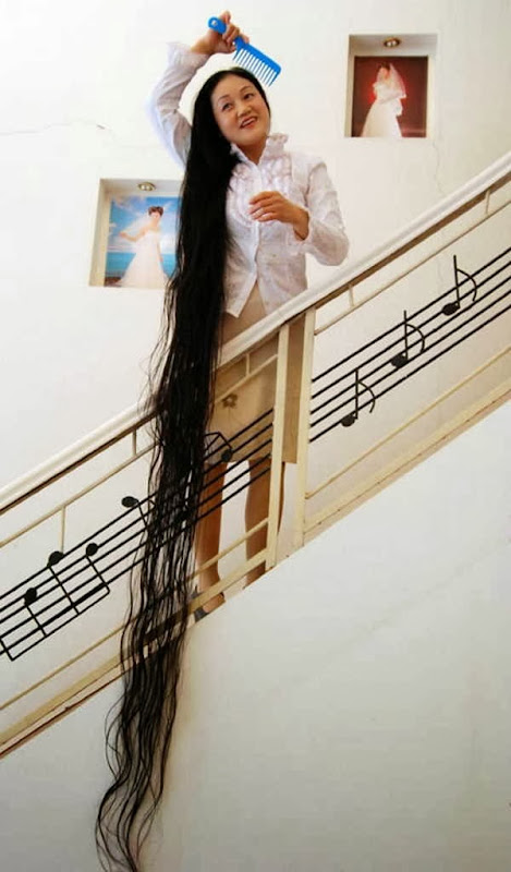 6- O cabelo mais longo do mundo 6- O cabelo mais longo do mundo