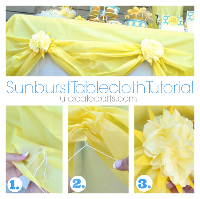Sunburst Toalha Tutorial de sol do partido Sunburst Toalha Tutorial de sol do partido