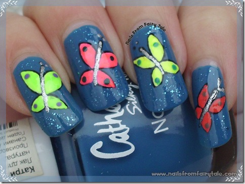 neon butterflies