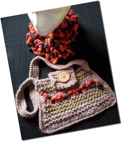 Crinkle Carpet Bag and Boa