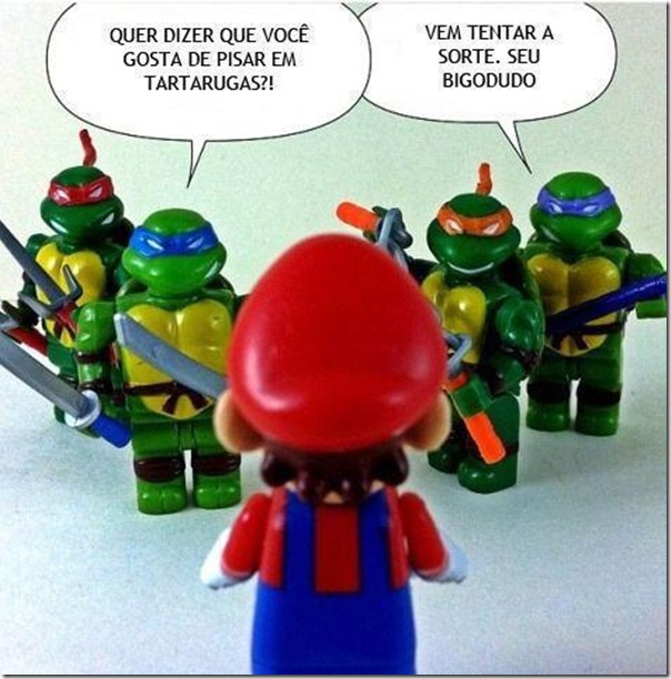 Super Mario vs Tartarugas ninjas
