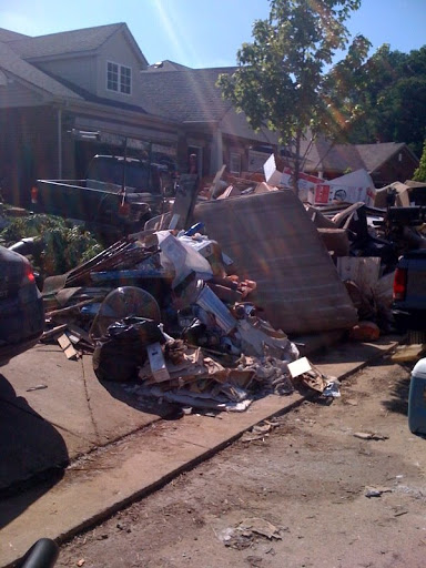 Mountains of debris