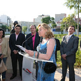 D .Pilar pronunciando unas palabras en homenaje al Maestro.