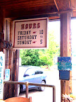 This is a sign hanging outside of an antiques store in upstate New York. I think the Old West typography could easily lend itself to a BBQ wedding's signage.