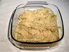 cdr finocchi nella teglia con granella di mandorle cdr finocchi nella teglia con granella di mandorle
