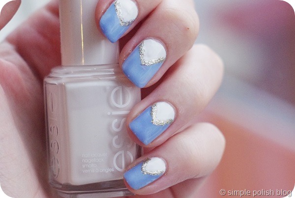 Essie Bikini so Teeny Blanc Beyond Cozy Geometric Nails