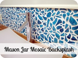 DIY Mason Jar Mosaic Backsplash Tutorial PART 1 {Sawdust and Embryos}