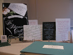 Blooming Quill Calligraphy showed off their beautiful work.