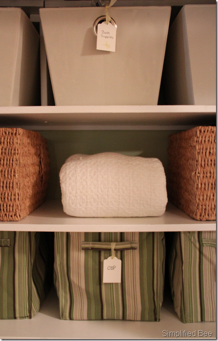 stylishly organized linen closet stylishly organized linen closet