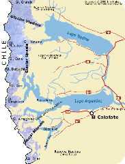 glaciar upsala mapa