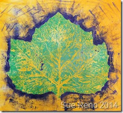 Sue Reno, Sycamore print 1