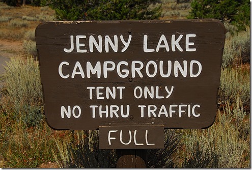 Jenny Lake Sign