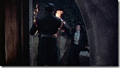 The Curse of Frankenstein Fiery Confrontation