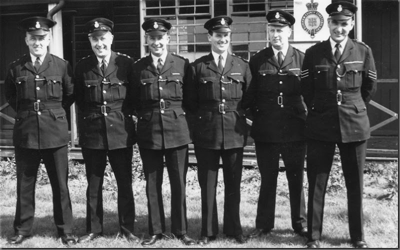 Instructors, Sedgefield 1960’s,  L to R   ?, Athol Burnham, Jock Murphy, Joe Millican, Sgt Tommy Lingwood